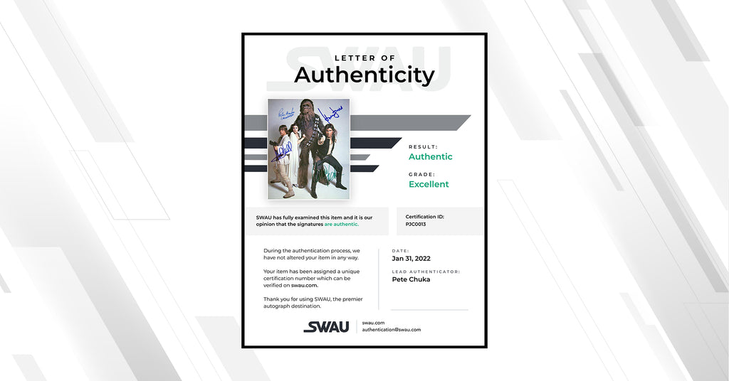 Introducing the SWAU Letter of Authenticity!