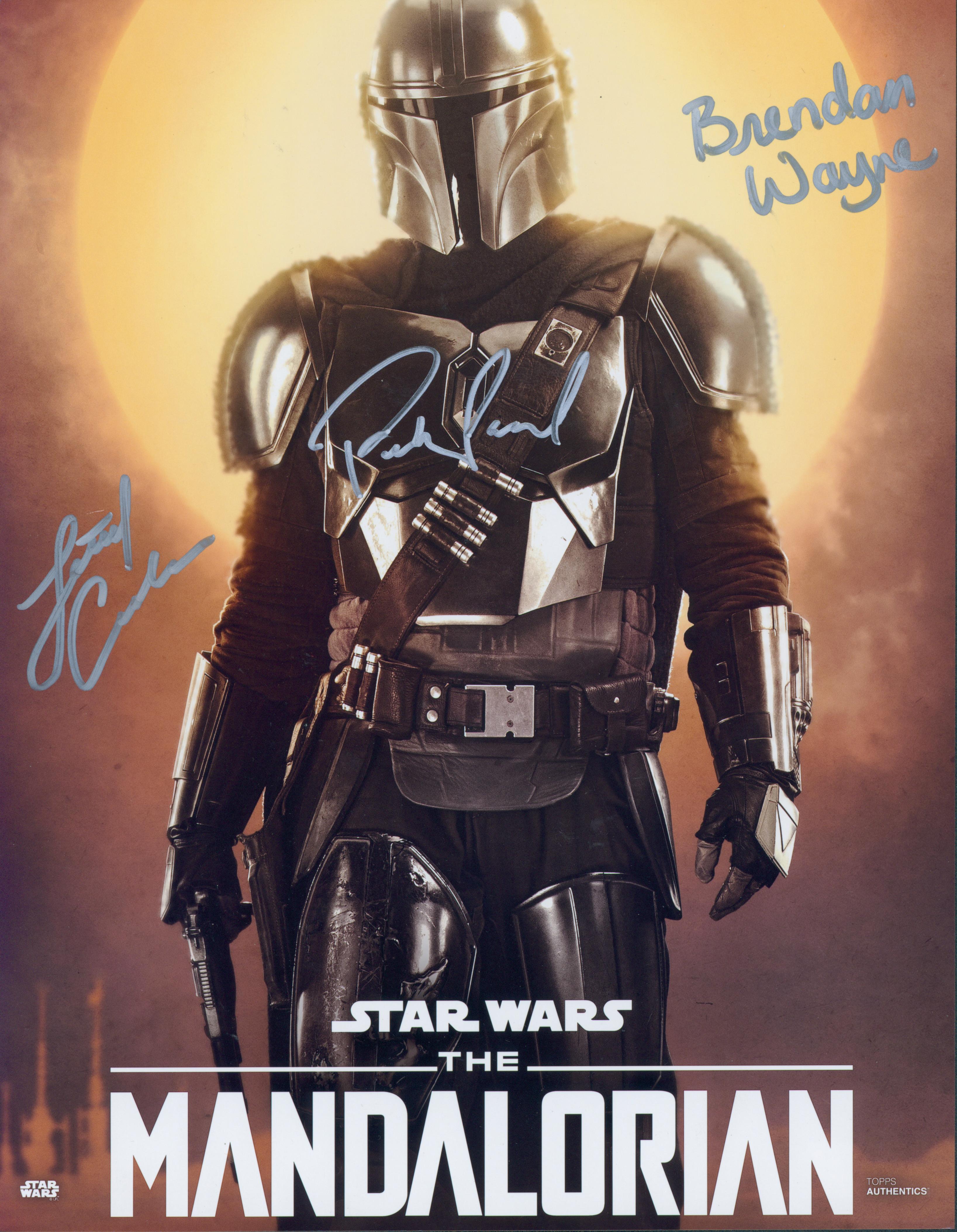 Pedro Pascal, Brendan Wayne, & Lateef Crowder Signed 11x14 Photo - SWAU Authenticated - SWAU