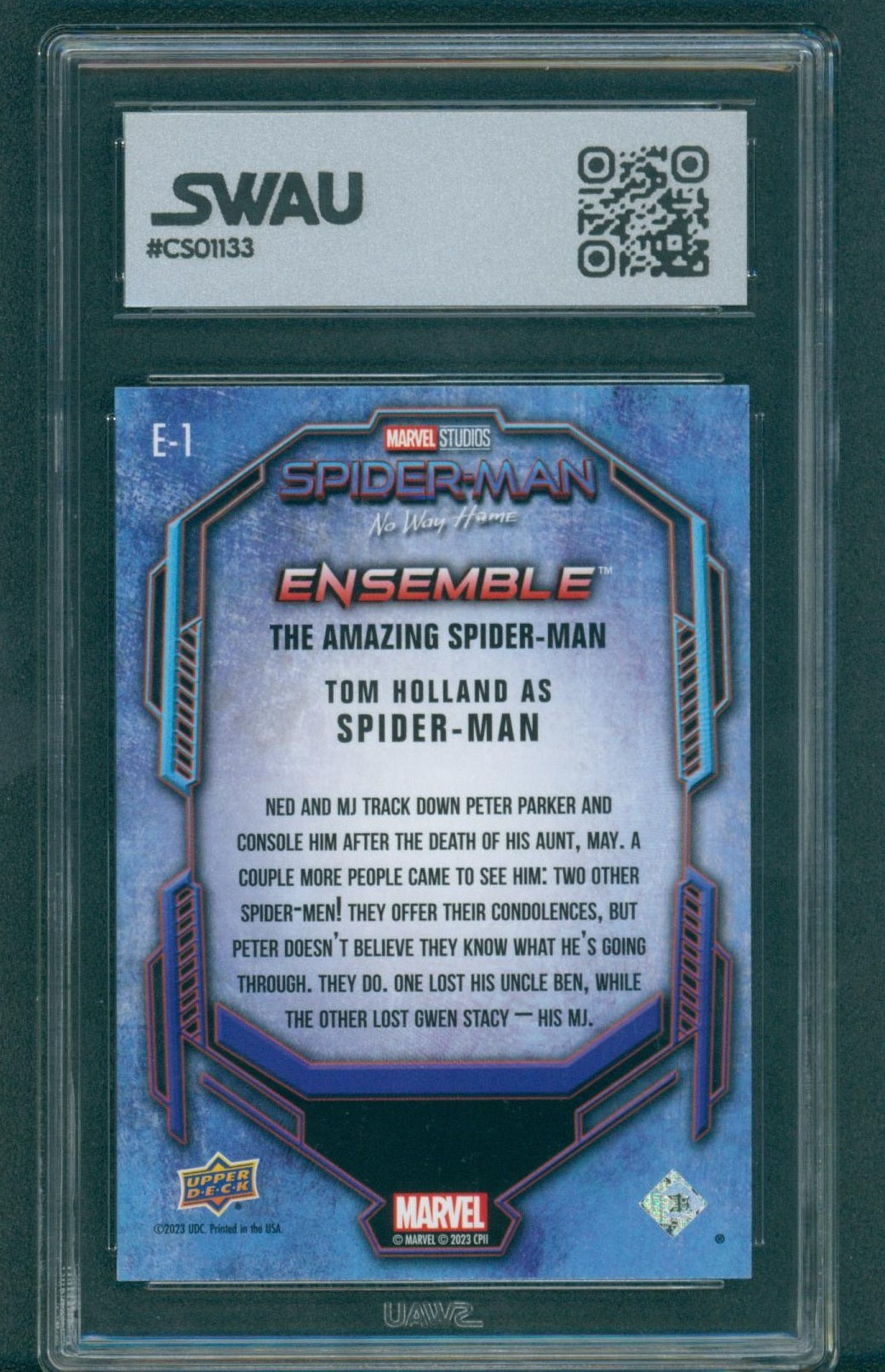 Tom Holland Signed Trading Card - SWAU Authenticated & Encapsulated