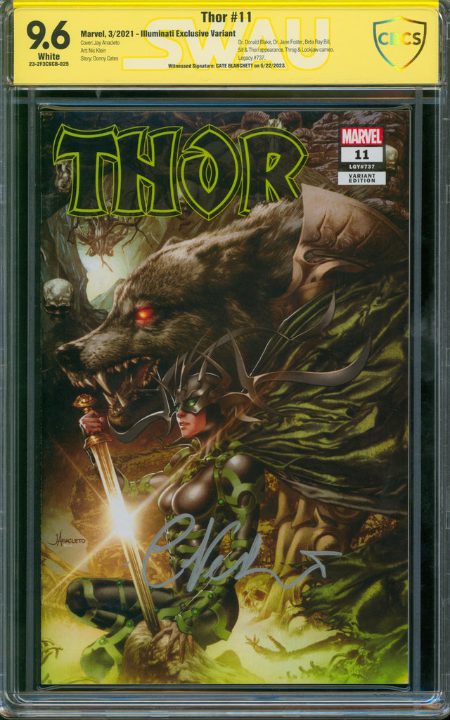Thor #11 - Verified Cate Blanchett Signature - SWAU Authenticated Comic Book