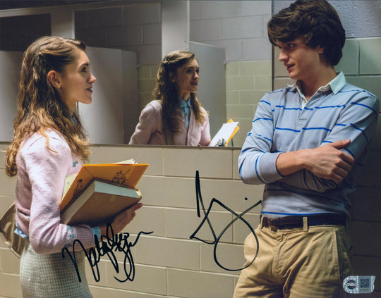 Natalia Dyer & Joe Keery Signed 11x14 Photo - SWAU Authenticated