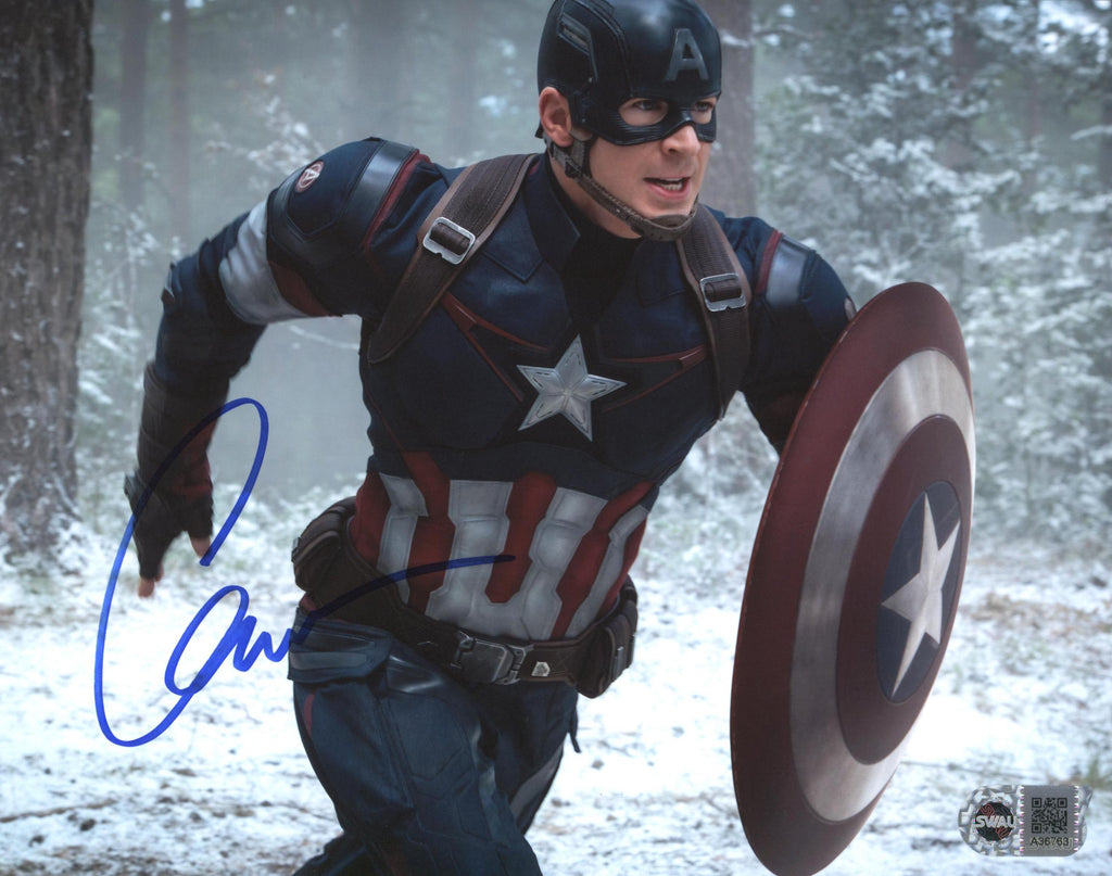 Chris Evans Signed 8x10 Photo - SWAU Authenticated