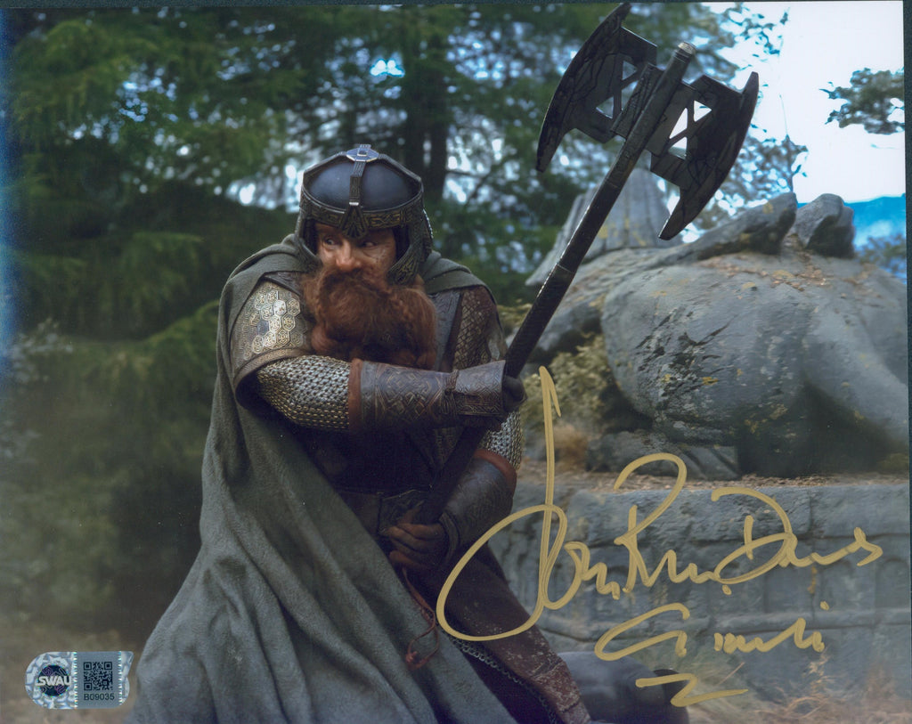 John Rhys-Davies Signed 8x10 Photo - SWAU Authenticated