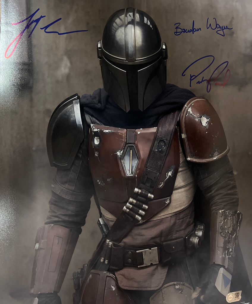 Pedro Pascal, Brendan Wayne, & Lateef Crowder Signed 16x20 Photo - SWAU Authenticated