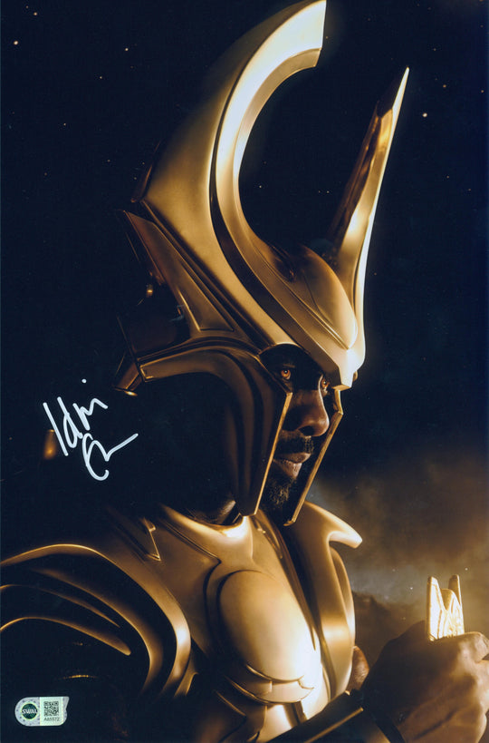 Idris Elba Signed 11x17 Photo - SWAU Authenticated