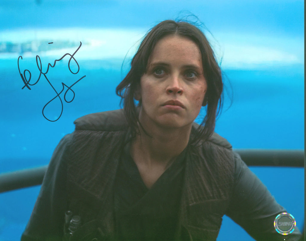 Felicity Jones Signed 11x14 Photo - SWAU Authenticated